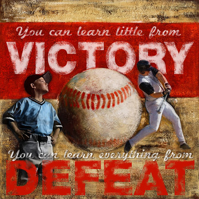 Baseball Quote by Robert Downs Vintage Advertisement on Wrapped Canvas