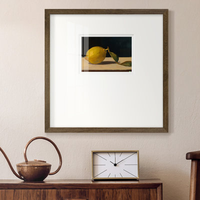 Lonely Lemon - peinture à cadre unique