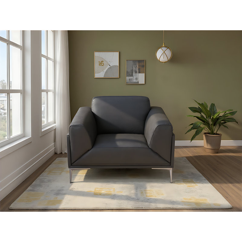 Fauteuil capitonné de 37,7 po de large Antalya