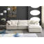 Canapé modulaire en velours et chaise longue avec repose-pieds de 119 po-1104115552