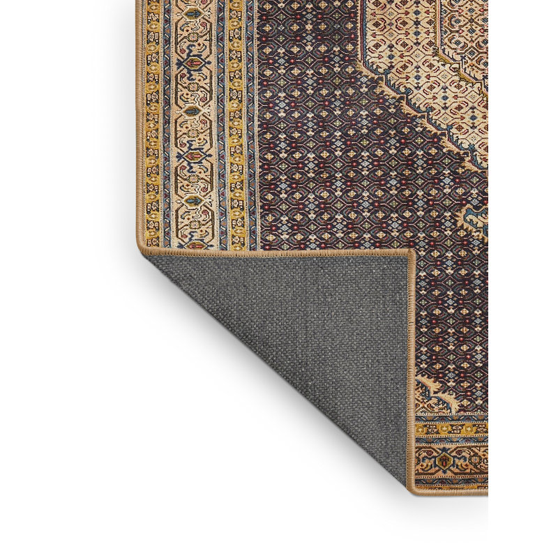 Tapis oriental beige / gris, Rectangle 6 pi x 9 pi