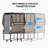 38" Rollaway Folding Bed with 5" Memory Foam Mattress & Wheels