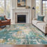 Beige/Bleu Sarcelle