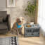 Support pour gamelle de chien avec meuble de rangement-137257126