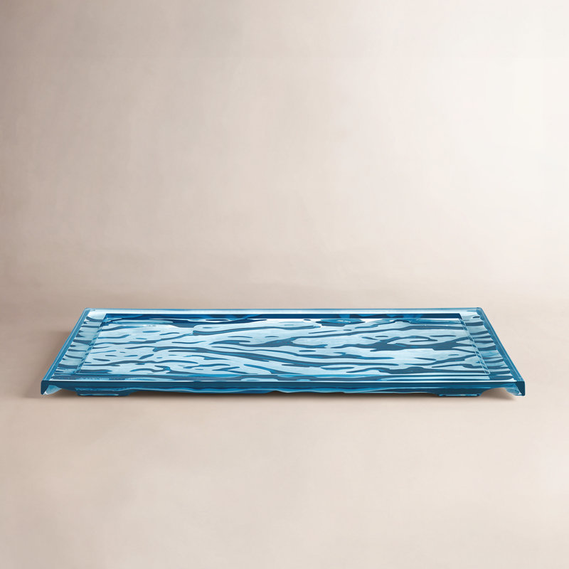 Plateau Dune, 21,65 po x 14,96 po, Bleu clair