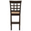Beige And Cappuccino Upholstered Counter Height Stools (Set Of 2)