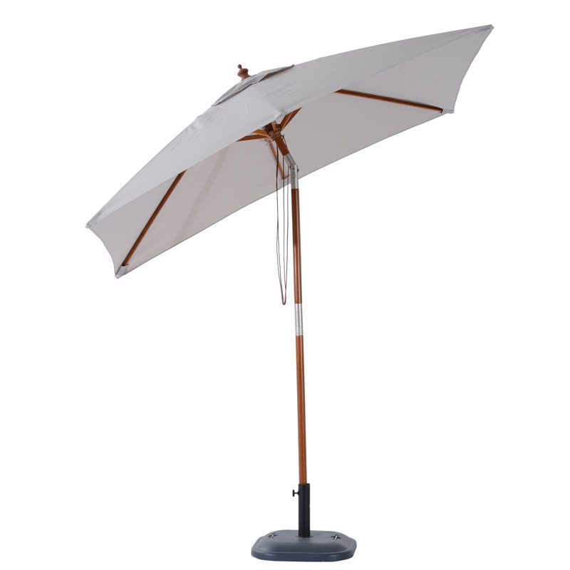 Parasol de marché carré 7 pi Simone, Gris
