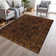 Machine Washable Indoor/Outdoor Xhevrie Paprika Rug