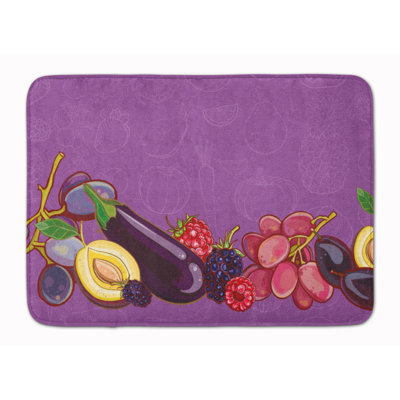 Tapis pour salle de bain en mousse à mémoire de fruits et légumes