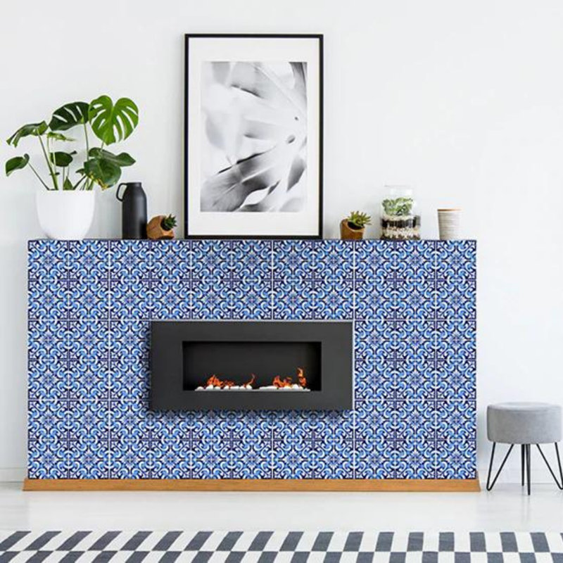 Carreau de mosaïque auto-adhésif en vinyle 7 po x 7 po