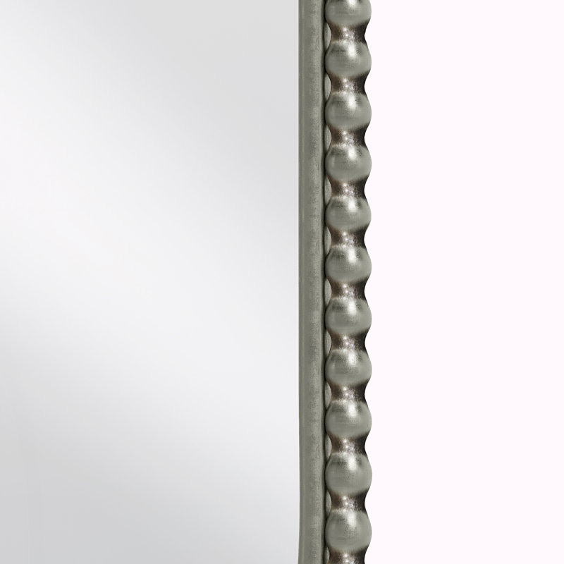 Iron Art Oval Retro Mirror, Silver