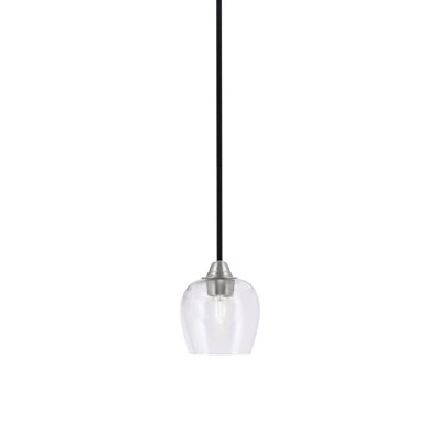 Luminaire suspendu suspendu Paramount avec verre à bulles 6 po