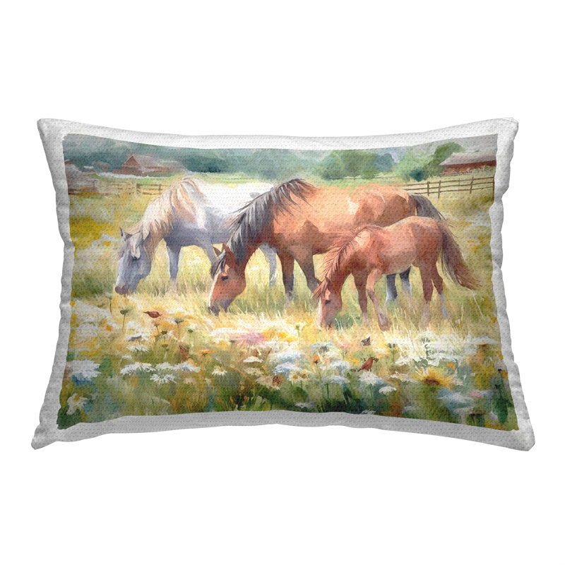 Housse de coussin rectangulaire en polyester pour l'intérieur et l'extérieur Ramona Murdock