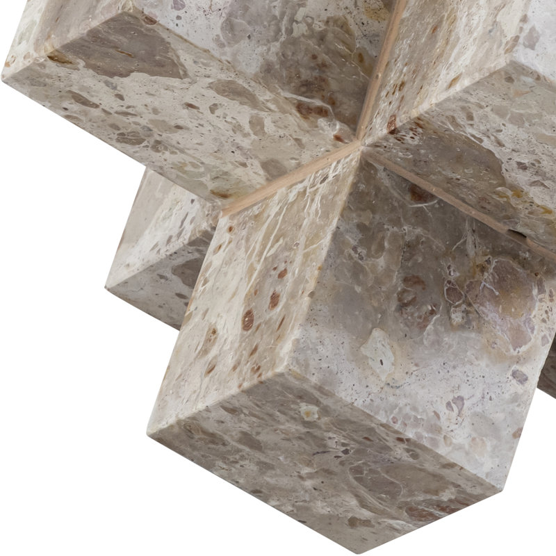 Figurines et sculptures abstraites en marbre Jack, Beige