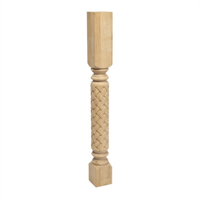 Pieds en cerisier à tissage ouvert de 5 po de large x 35-1 / 4 po de haut. 1 pièce