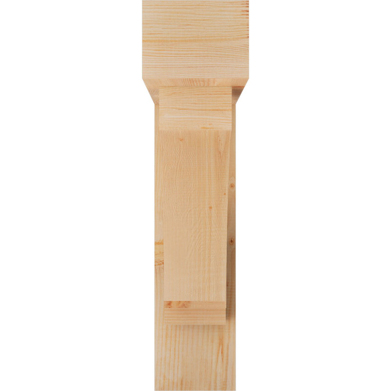 Support de bloc impérial avec entretoise décalée, 32 x 32, Sapin Douglas de l 7 1/2 (lisse)