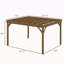 Pavillon de jardin pour la cour arrière, pavillon de jardin pour la vigne, pergola en bois pour l'extérieur