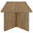 Lama Dining Table, 84 Inch Rectangular Top, V Shape Pedestal Base, Brown
