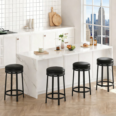 Counter Stool with Metal Frame