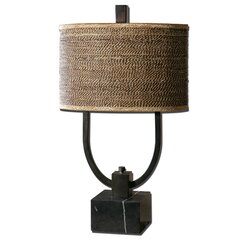 Battery Powered Live Edge Wood Table Lamp Loon Peak Base Color: Hickory Brown