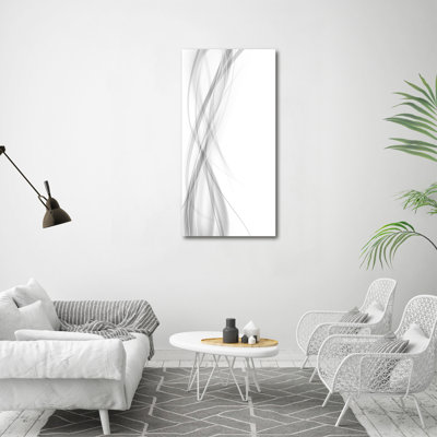 Aulika Waves Abstraction - Wrapped Canvas Print