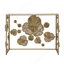 Élégante console avec plateau en verre miroitant, une pièce maîtresse moderne et élégante pour votre vestibule ou tout autre espace