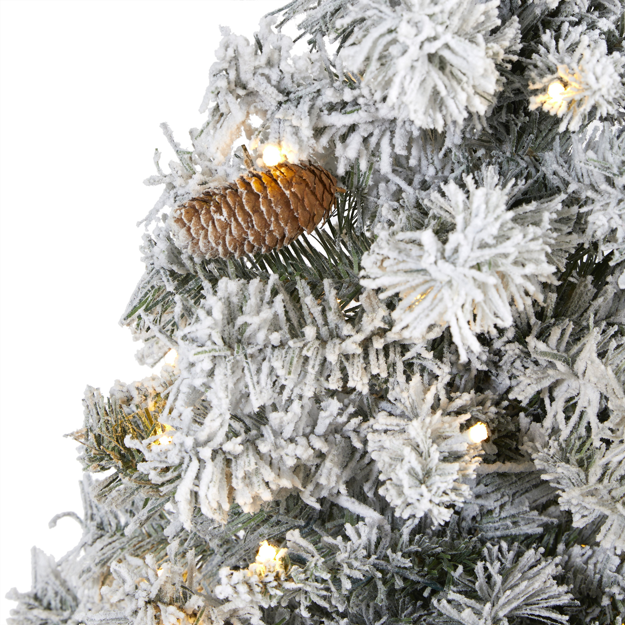Lighted Artificial Pine Christmas Tree, 5' H