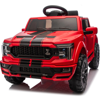 Electric Car for Kids, Licensed Ford-Shelby F-150 12V Ride on Truck Toys for Toddlers w/ Remote