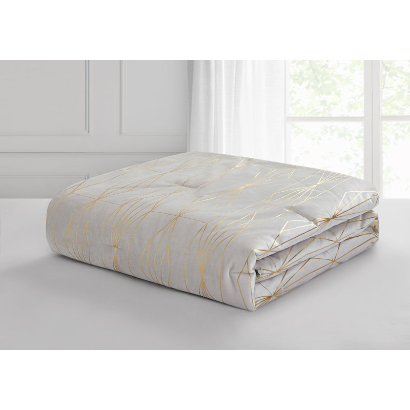 Gatsby 3 Piece Reversible Comforter Set, King Comforter + 9 Additional Pieces