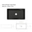 MEJE 508mm W Ceramic Kitchen Sink