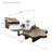 Modern 3-Piece Free Form Nesting Coffee Table Set-87575048