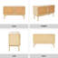 Armoire multimédia Ori Rattan