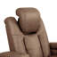 Ensemble 2 pièces: canapé inclinable électrique avec table rabattable et causeuse console, brun clair-89117328