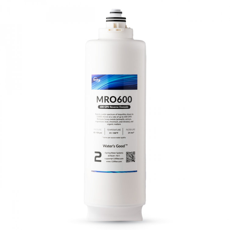  iSpring MRO600 RO Membrane Reverse Osmosis Replacement water Filter for RO600 Tankless Reverse Osmosis Water Filtration System