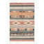 Tapis en jute / coton bleu / rouille à tissage plat Friley Southwesten
