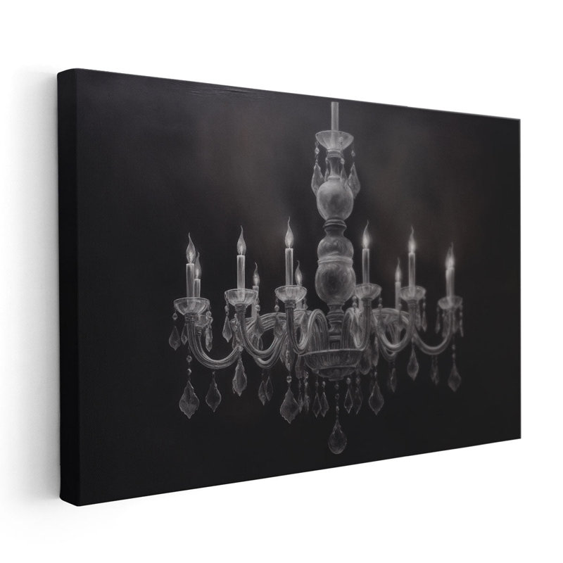 "Chalk Chandelier Charisma", H 20 po x l 30 po
