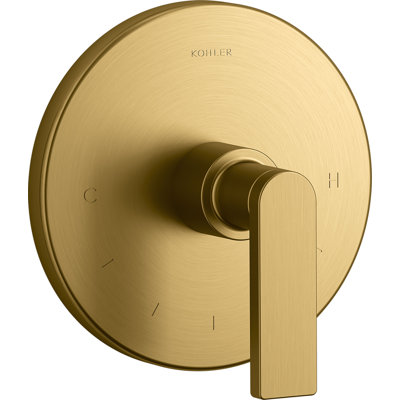 Composed Thermostatic Faucet Trim with Lever Handle