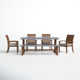 Fleur 74'' Rectangular 7 - Person Outdoor Dining Set with Cushions