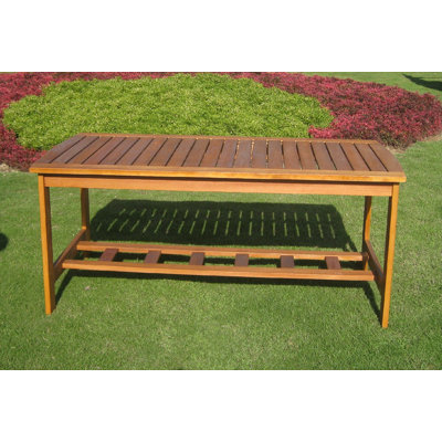 Church Street Rectangular Yellow Balau Outdoor Buffet & Console Table