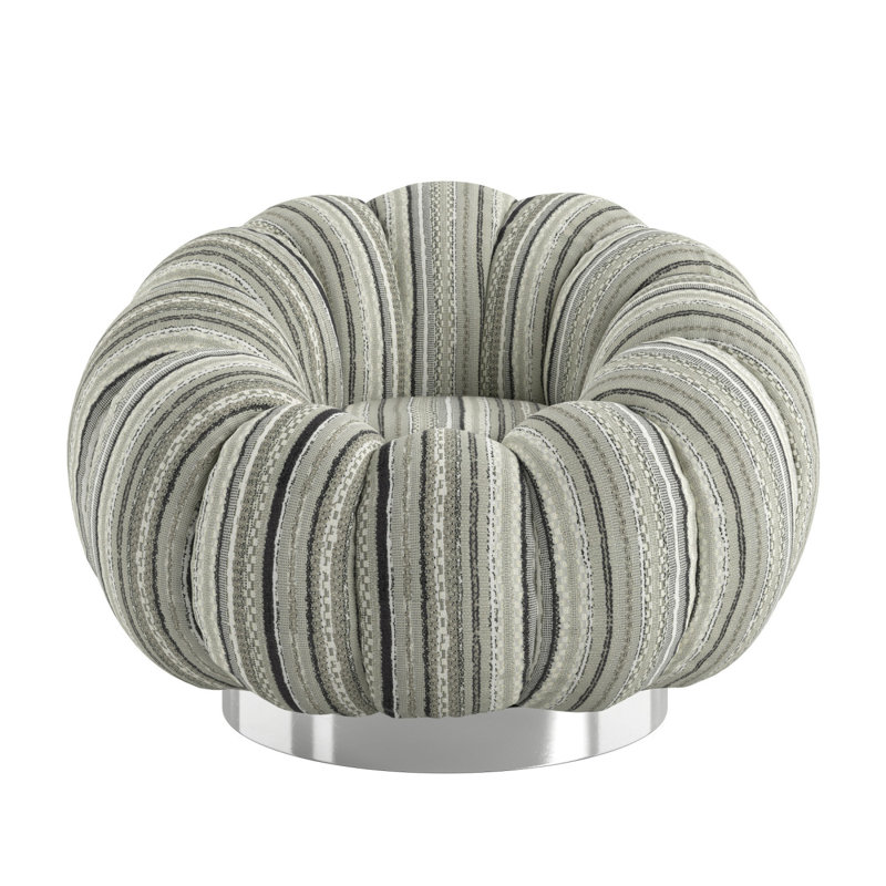 Fauteuil d'appoint pivotant noir