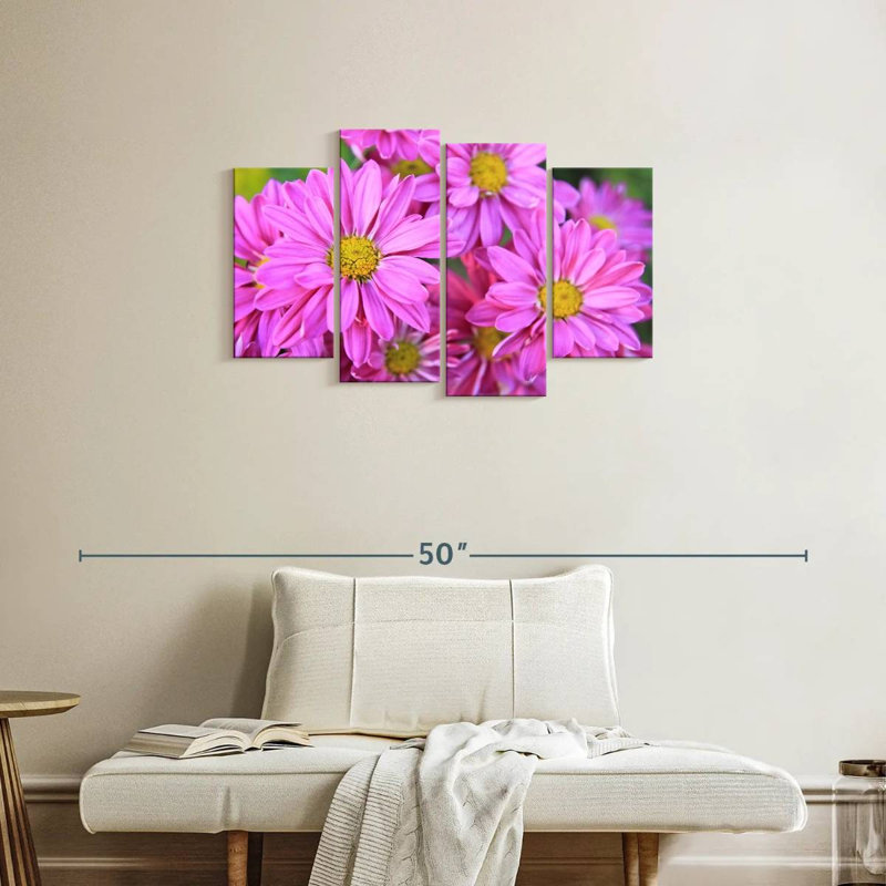 Jardin de fleurs roses Harnek, H 22 po x l 36 po