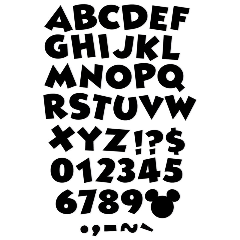 Ensemble de lettres Mickey Mouse