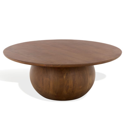 Iver Solid Wood Pedestal Coffee Table