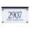 Frosted Crystal LED Lighted Trajan Engraved 2-Line Address Sign