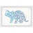 Plinio Patterned Triceratops Framed Print-213114316