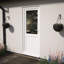 Crystal Triple Glazed Single Door Half panel Grey/White RH 920 x 2090mm Obscure-119970660-119970659-119970658