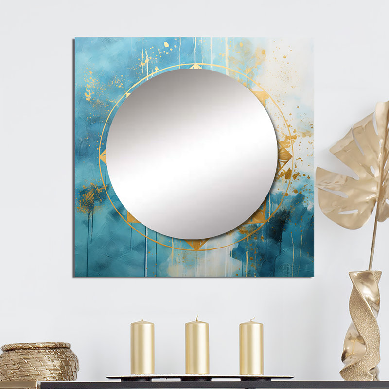 Miroir carré Rayka - Boho Mandala, 29 po x 29 po