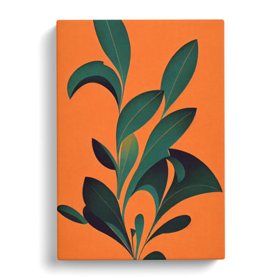CAN-V0523-1508X Mid Century Leaf - Wrapped Canvas Print