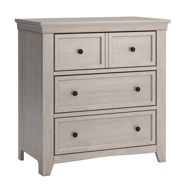 Woodside 35.98'' W 3 - Drawer Dresser, Antique White