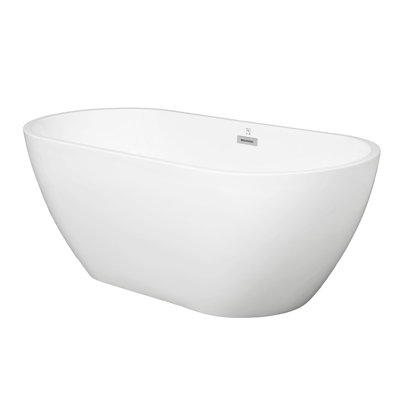 62.99'' x 28.74'' Freestanding Soaking Porcelain Bathtub